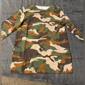 Boys long sleeved camo shirt
